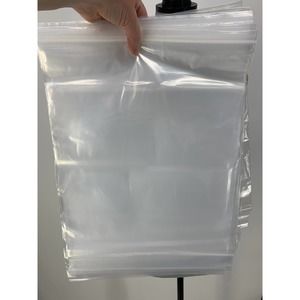 25 - 13" X 18" Clear Poly Bags Zip Seal Resealable 2 Mil Apparel Resellers Gifts